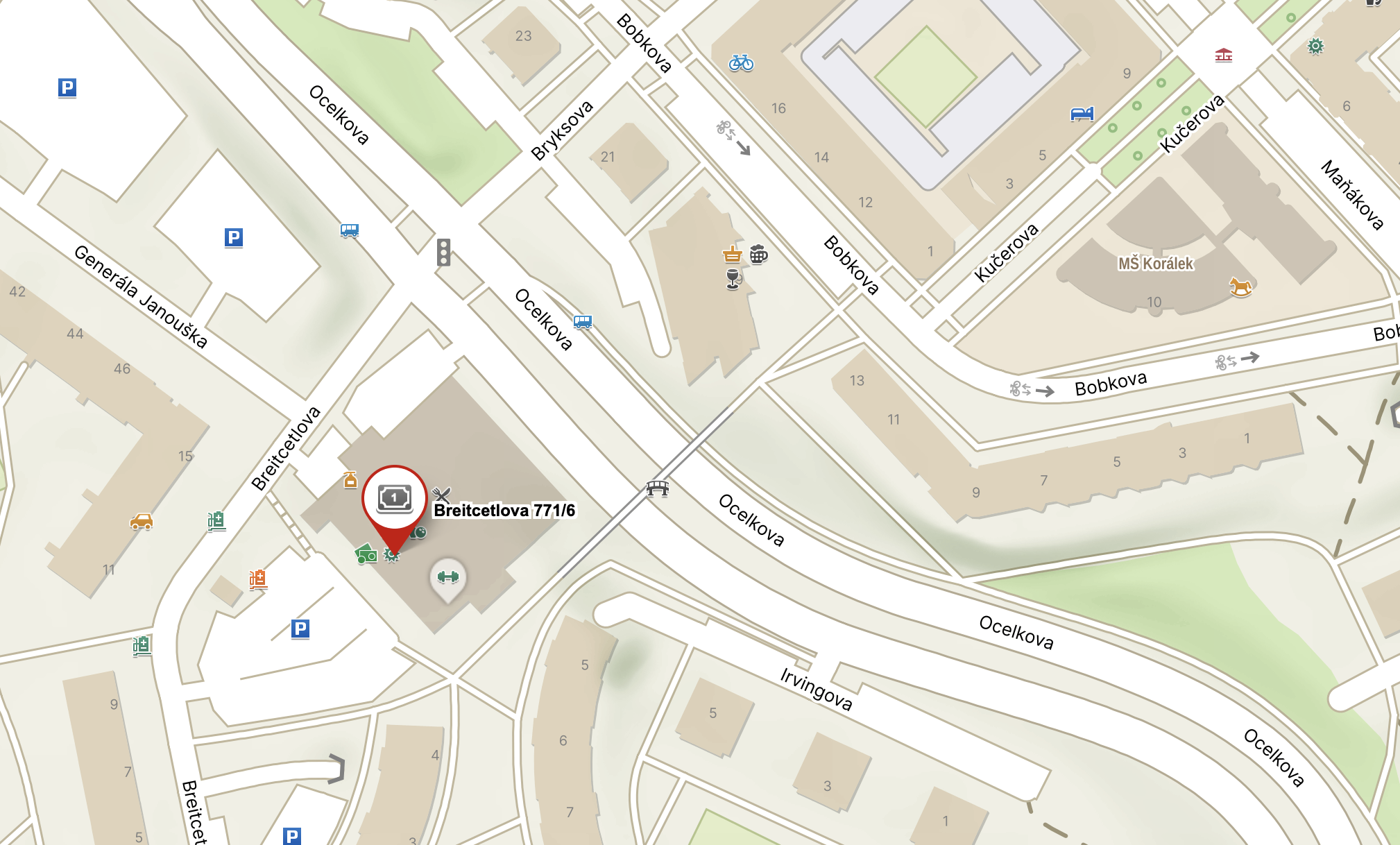 Mapa – Breicetlova 771/6